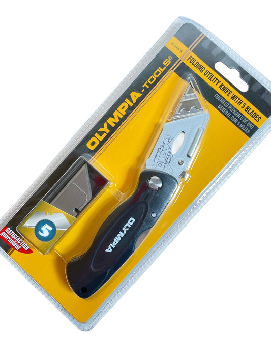 Cuchillo Plegable de Uso General Olympia Tools con 5 Hojas