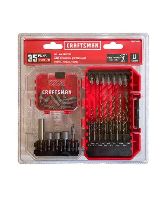 Juego de Brocas y Puntas Craftsman – 35 Piezas