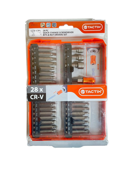 Juego de Puntas y Dados TACTIX 28 Piezas