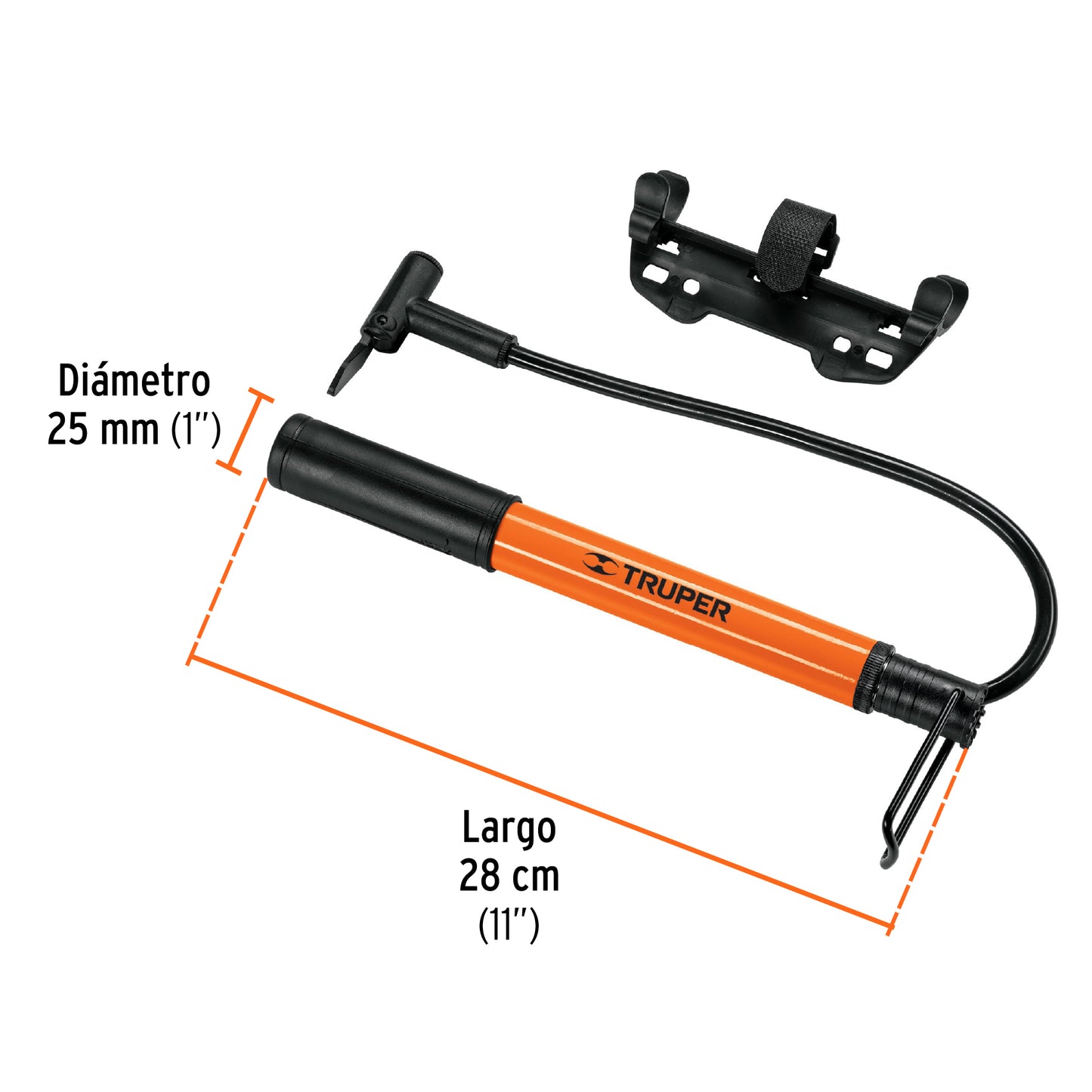 Truper Mini Bomba Manual para Bicicleta (BOM-MI)