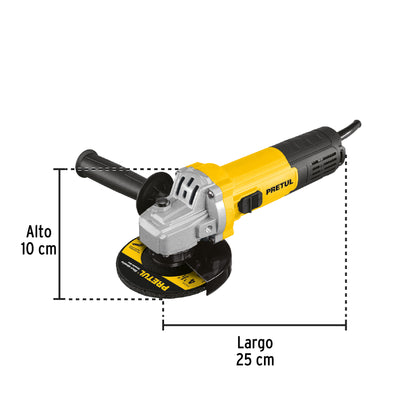 Esmeriladora Angular 4-1/2” PRETUL, 550W