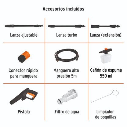 Hidrolavadora Eléctrica TRUPER 1500 PSI