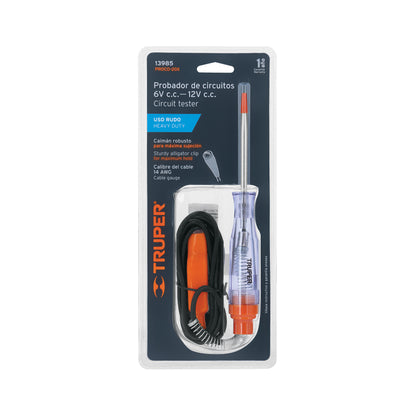 Truper Probador de Circuitos 6V – 12V C.C.