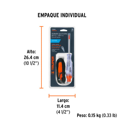 Truper Probador de Circuitos 6V – 12V C.C.