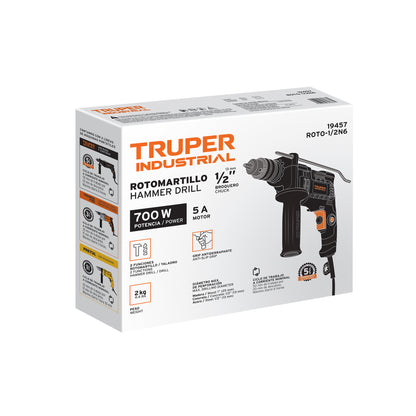 Rotomartillo TRUPER INDUSTRIAL 1/2” 700W