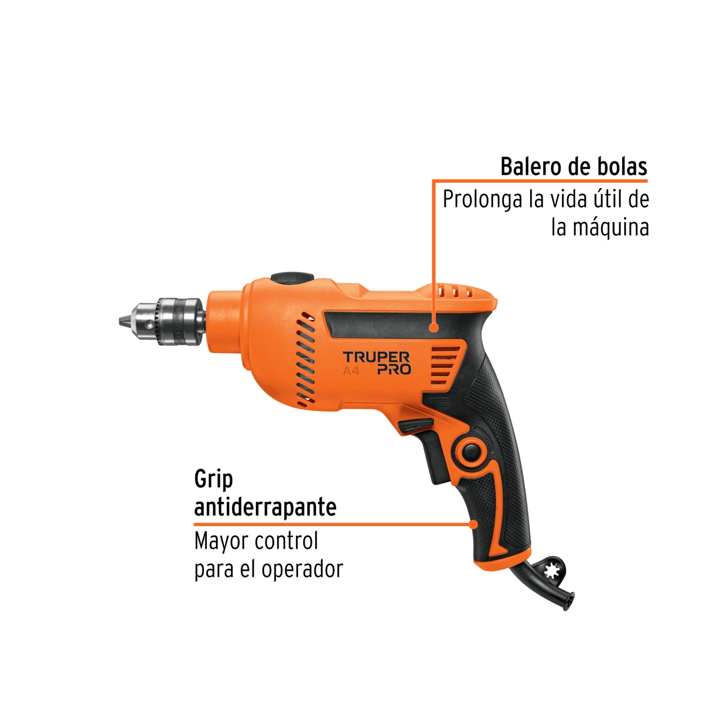 Rotomartillo TRUPER PRO 3/8” 600W
