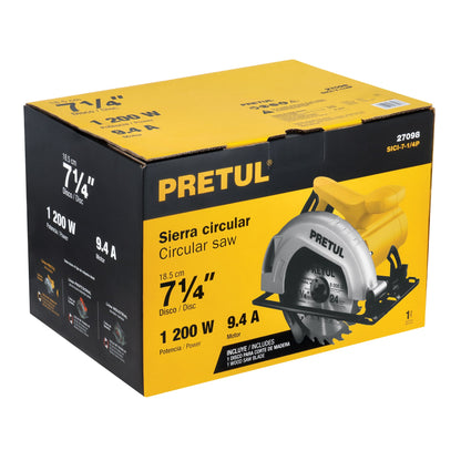 Sierra Circular PRETUL 7-1/4” 1200W