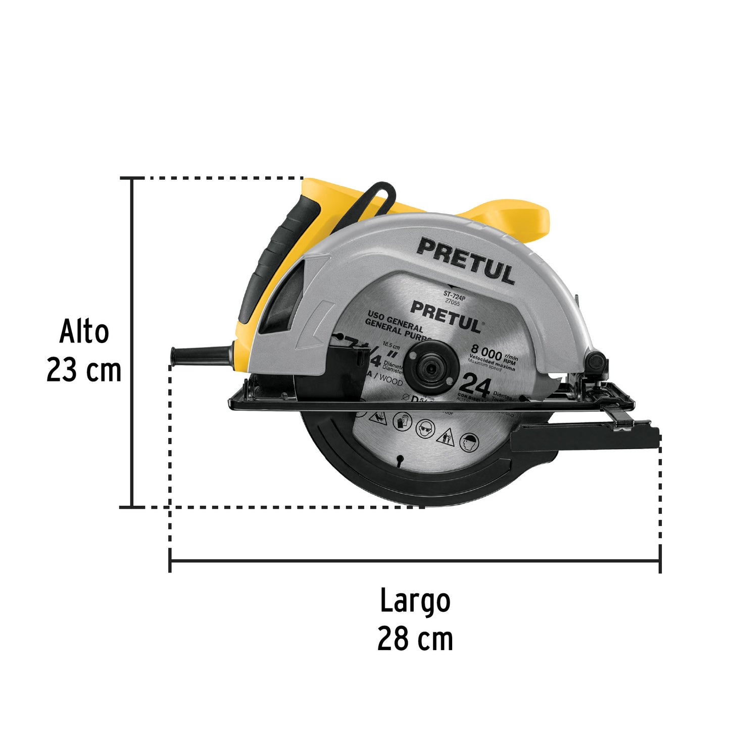 Sierra Circular PRETUL 7-1/4” 1200W