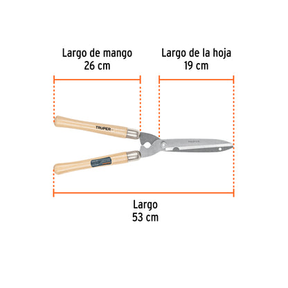 Tijera para podar seto Truper T-17