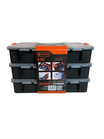 Set de Organizadores Plásticos Tactix, 3 Piezas