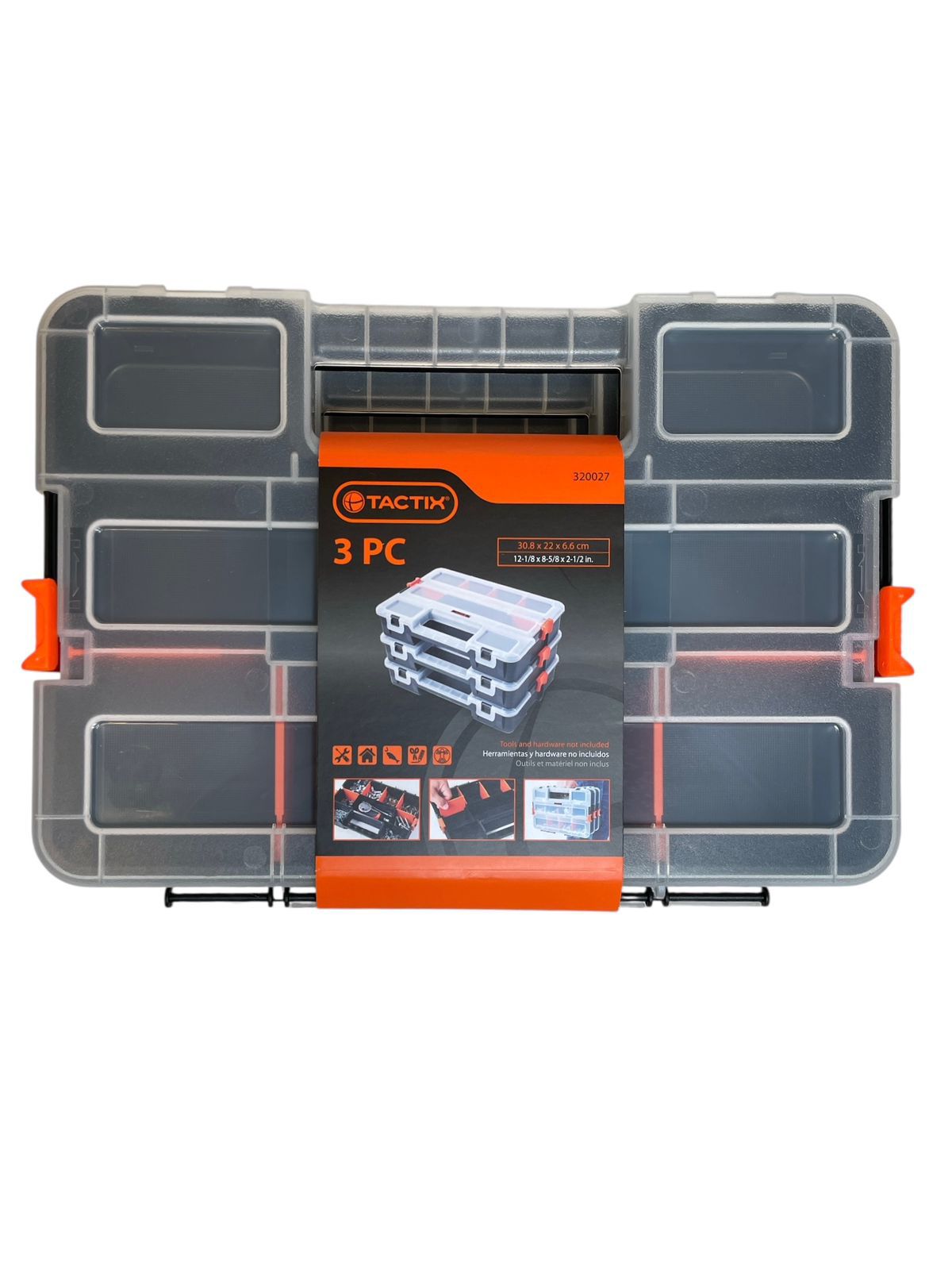 Organizador Tactix 3 Piezas con Compartimentos Ajustables