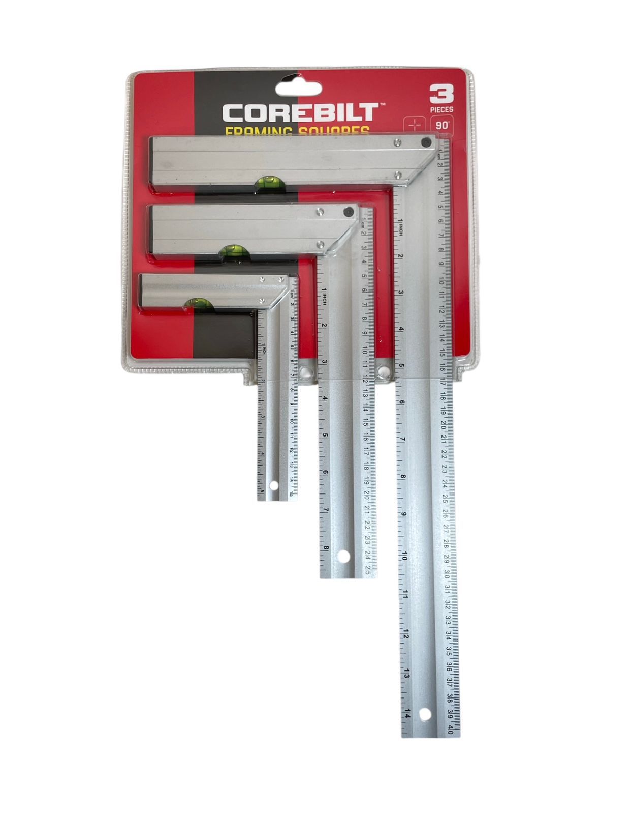 Juego de Escuadras de Marco Corebilt, 3 Piezas
