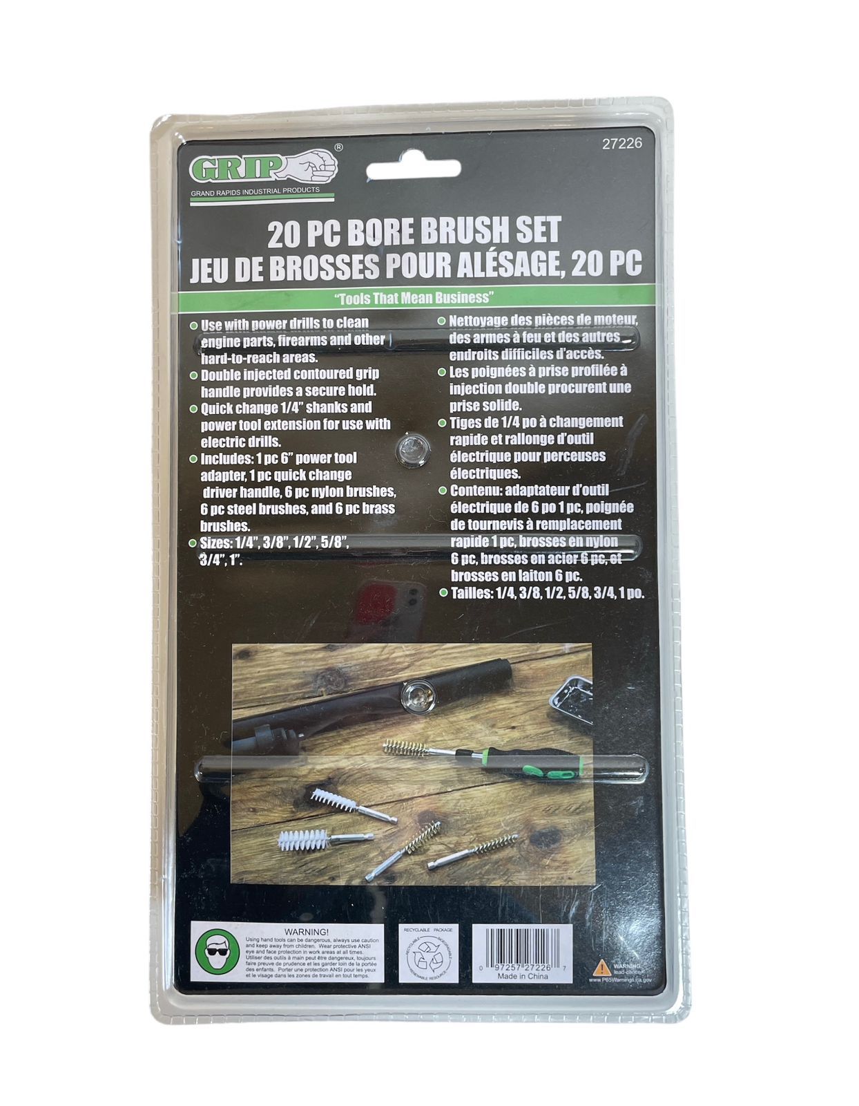 Set de Brochas para Perforación 20 Piezas GRIP